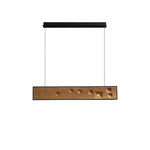 Axis Linear Wood LED Pendant Light for Kitchen Island and Dining Room