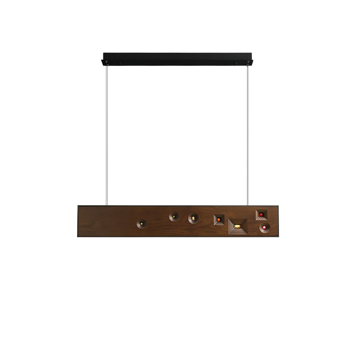 Axis Linear Wood LED Pendant Light for Kitchen Island and Dining Room