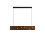 Axis Linear Wood LED Pendant Light for Kitchen Island and Dining Room