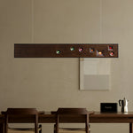 Axis Linear Wood LED Pendant Light for Kitchen Island and Dining Room