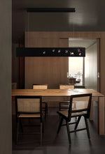 Axis Linear Wood LED Pendant Light for Kitchen Island and Dining Room