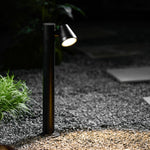 Axis Outdoor Bollard Spotlight – Modern LED Path Light in Matte Black