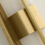 Axis Twin Alabaster LED Wall Sconce, Modern Brass & Black Finish