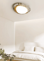Ayla Marble Ceiling Light – Organic Modern Flush Mount for Living Spaces