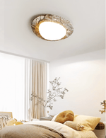 Ayla Marble Ceiling Light – Organic Modern Flush Mount for Living Spaces