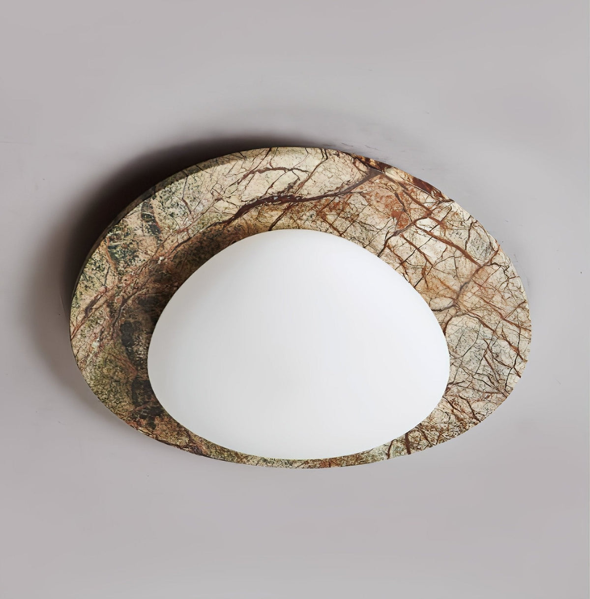 Ayla Marble Ceiling Light – Organic Modern Flush Mount for Living Spaces