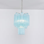 Azzura Glass Chandelier – Handcrafted Ocean Blue Glass Pendant Light for Dining Room and Entryway