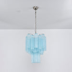 Azzura Glass Chandelier – Handcrafted Ocean Blue Glass Pendant Light for Dining Room and Entryway