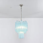Azzura Glass Chandelier – Handcrafted Ocean Blue Glass Pendant Light for Dining Room and Entryway