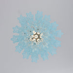 Azzura Glass Chandelier – Handcrafted Ocean Blue Glass Pendant Light for Dining Room and Entryway