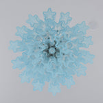Azzura Glass Chandelier – Handcrafted Ocean Blue Glass Pendant Light for Dining Room and Entryway