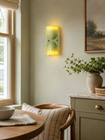 Aura Melt Sculptural Resin Wall Sconce in Lime Green, White, or Deep Red