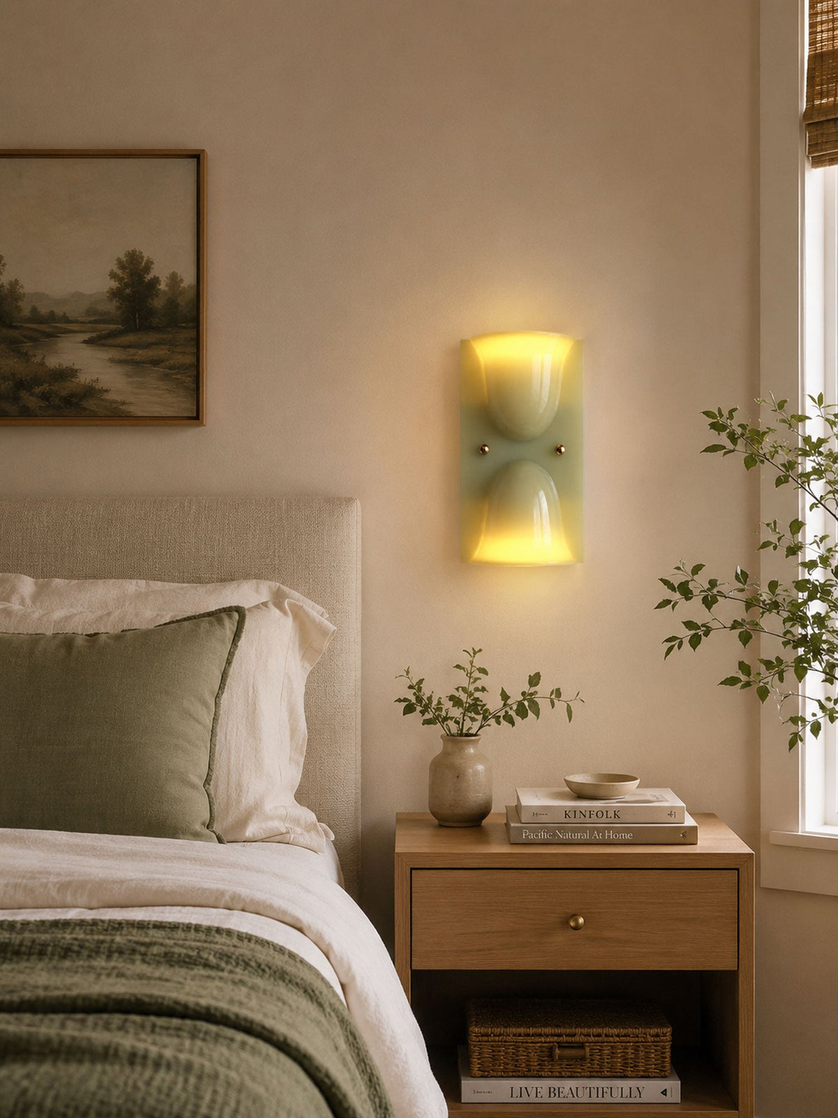 Aura Melt Sculptural Resin Wall Sconce in Lime Green, White, or Deep Red