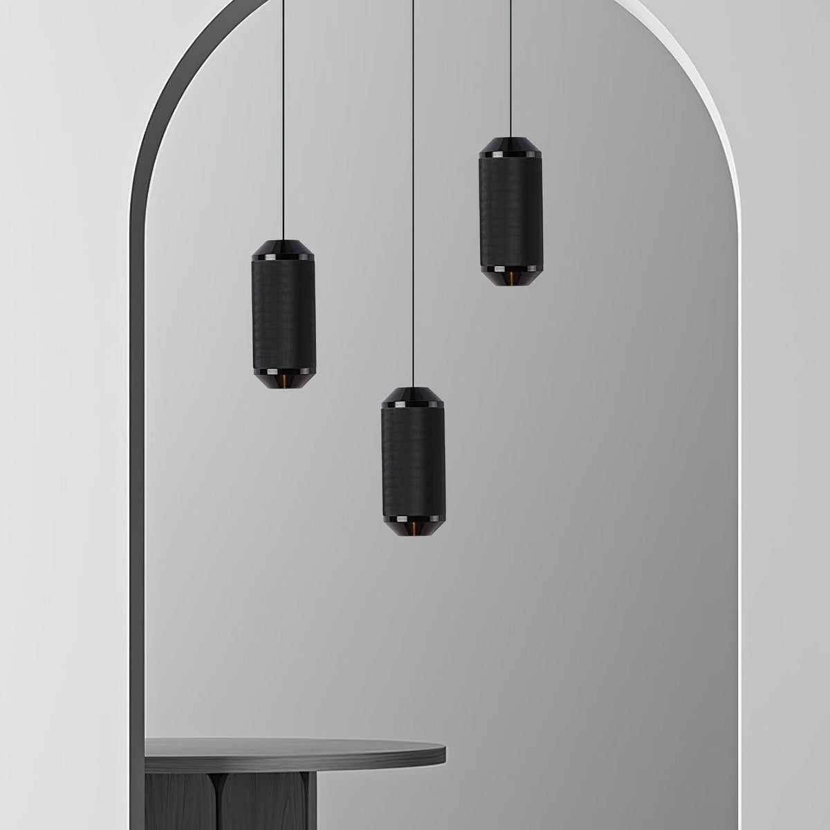 Backbeat Modern LED Pendant Light in Black or Gold for Dining Room and Kitchen Island