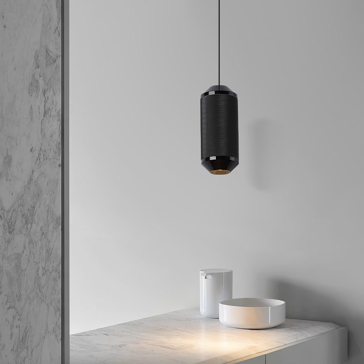 Backbeat Modern LED Pendant Light in Black or Gold for Dining Room and Kitchen Island
