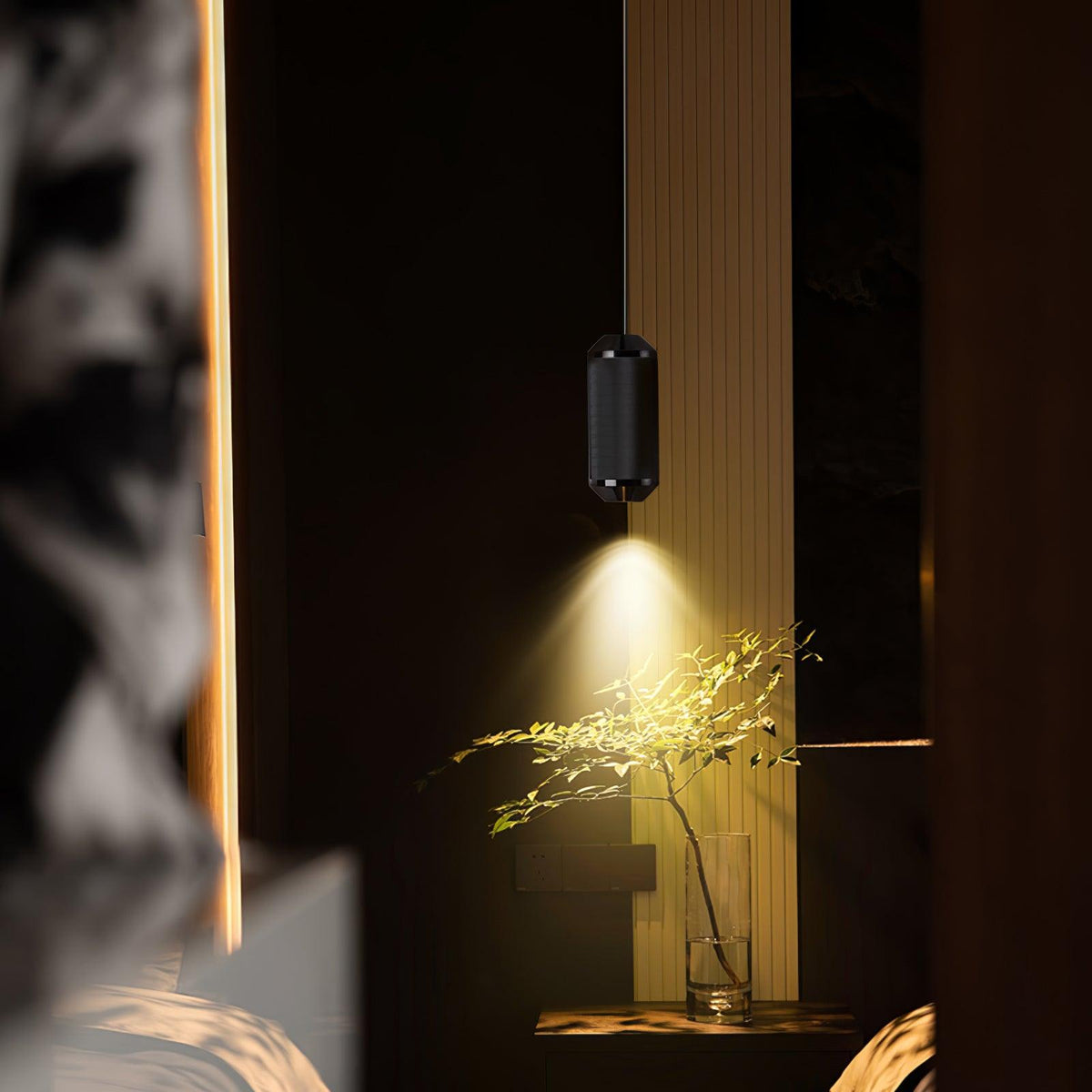 Backbeat Modern LED Pendant Light in Black or Gold for Dining Room and Kitchen Island
