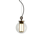 Bai Family Blown Glass Pendant Light in Bronze for Dining and Entry