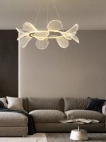 Bain Flying Flowers Chandelier — Gold Acrylic LED Pendant Light