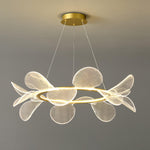 Bain Flying Flowers Chandelier — Gold Acrylic LED Pendant Light