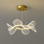 Bain Flying Flowers Chandelier — Gold Acrylic LED Pendant Light