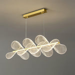 Bain Flying Flowers Chandelier — Gold Acrylic LED Pendant Light