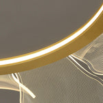 Bain Flying Flowers Chandelier — Gold Acrylic LED Pendant Light
