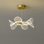 Bain Flying Flowers Chandelier — Gold Acrylic LED Pendant Light