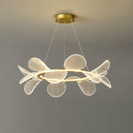Bain Flying Flowers Chandelier — Gold Acrylic LED Pendant Light