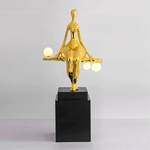 Balance Glow Sculpture Floor Lamp – Modern Art Deco Ambient Lighting