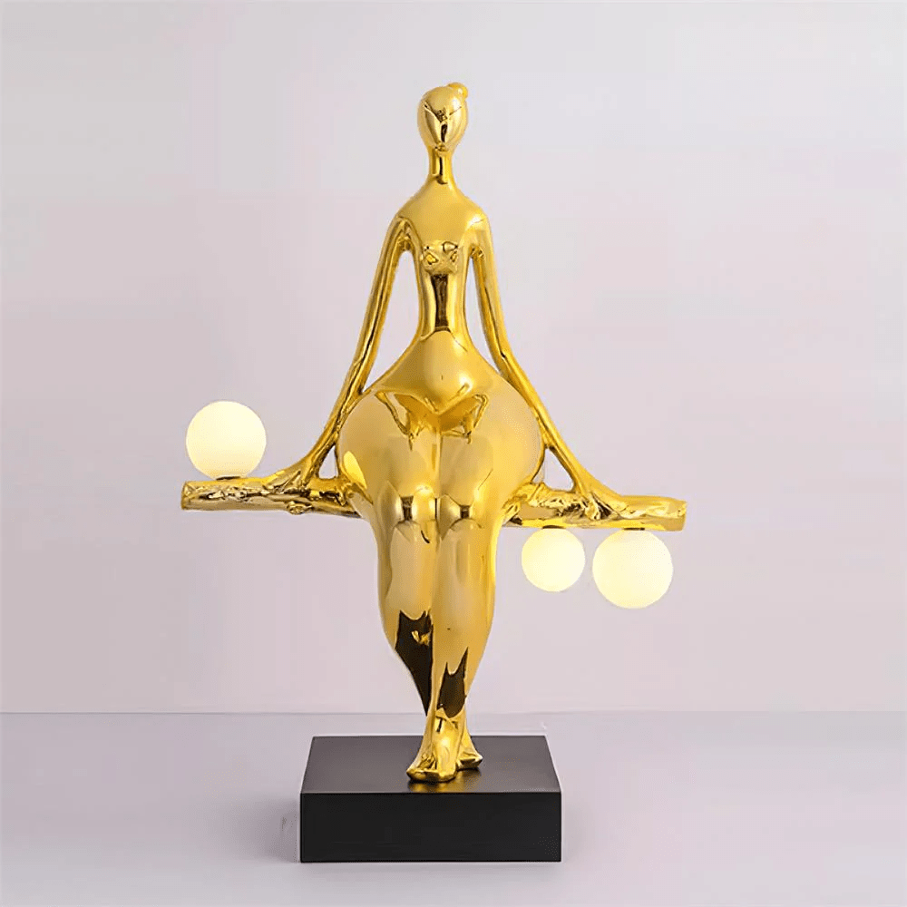 Balance Glow Sculpture Floor Lamp – Modern Art Deco Ambient Lighting