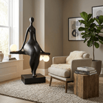 Balance Glow Sculpture Floor Lamp – Modern Art Deco Ambient Lighting