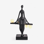 Balance Glow Sculpture Floor Lamp – Modern Art Deco Ambient Lighting