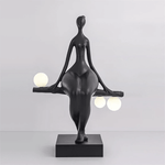 Balance Glow Sculpture Floor Lamp – Modern Art Deco Ambient Lighting
