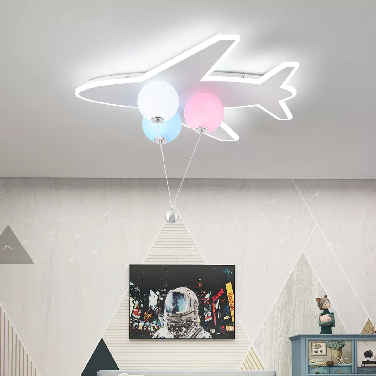 Balloon Airplane Ceiling Light