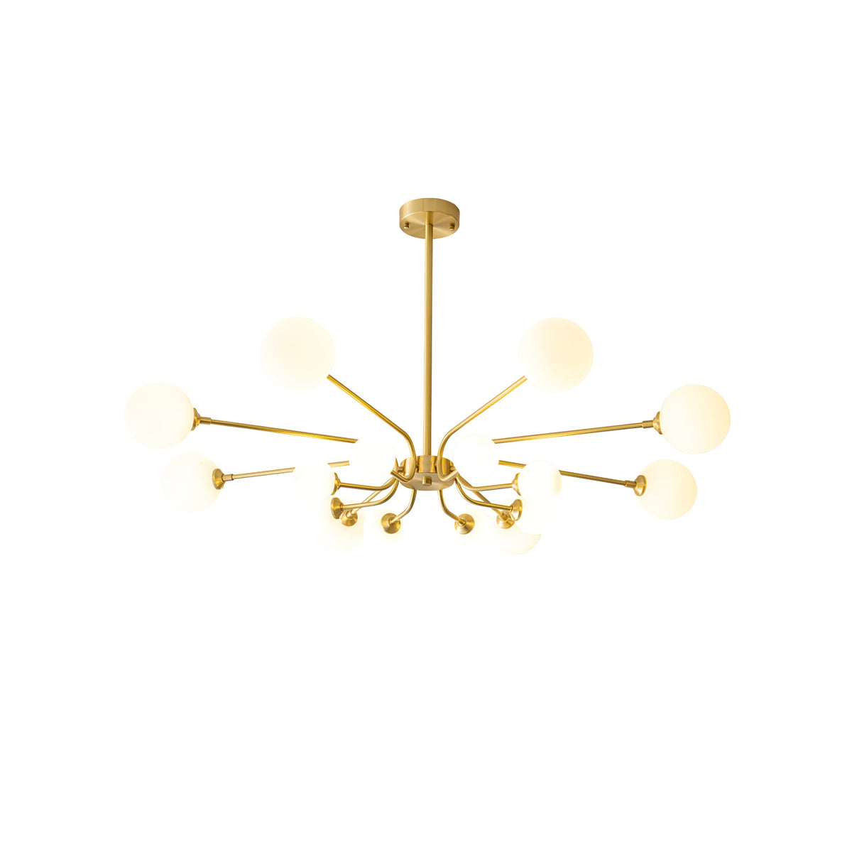 Balloon Ball Chandelier – Modern Gold Glass Pendant Light for Dining Room and Living Room