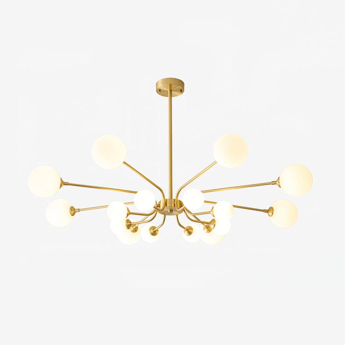 Balloon Ball Chandelier – Modern Gold Glass Pendant Light for Dining Room and Living Room