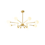 Balloon Ball Chandelier – Modern Gold Glass Pendant Light for Dining Room and Living Room