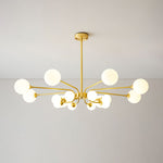 Balloon Ball Chandelier – Modern Gold Glass Pendant Light for Dining Room and Living Room