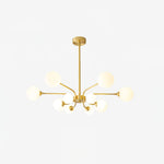 Balloon Ball Chandelier – Modern Gold Glass Pendant Light for Dining Room and Living Room