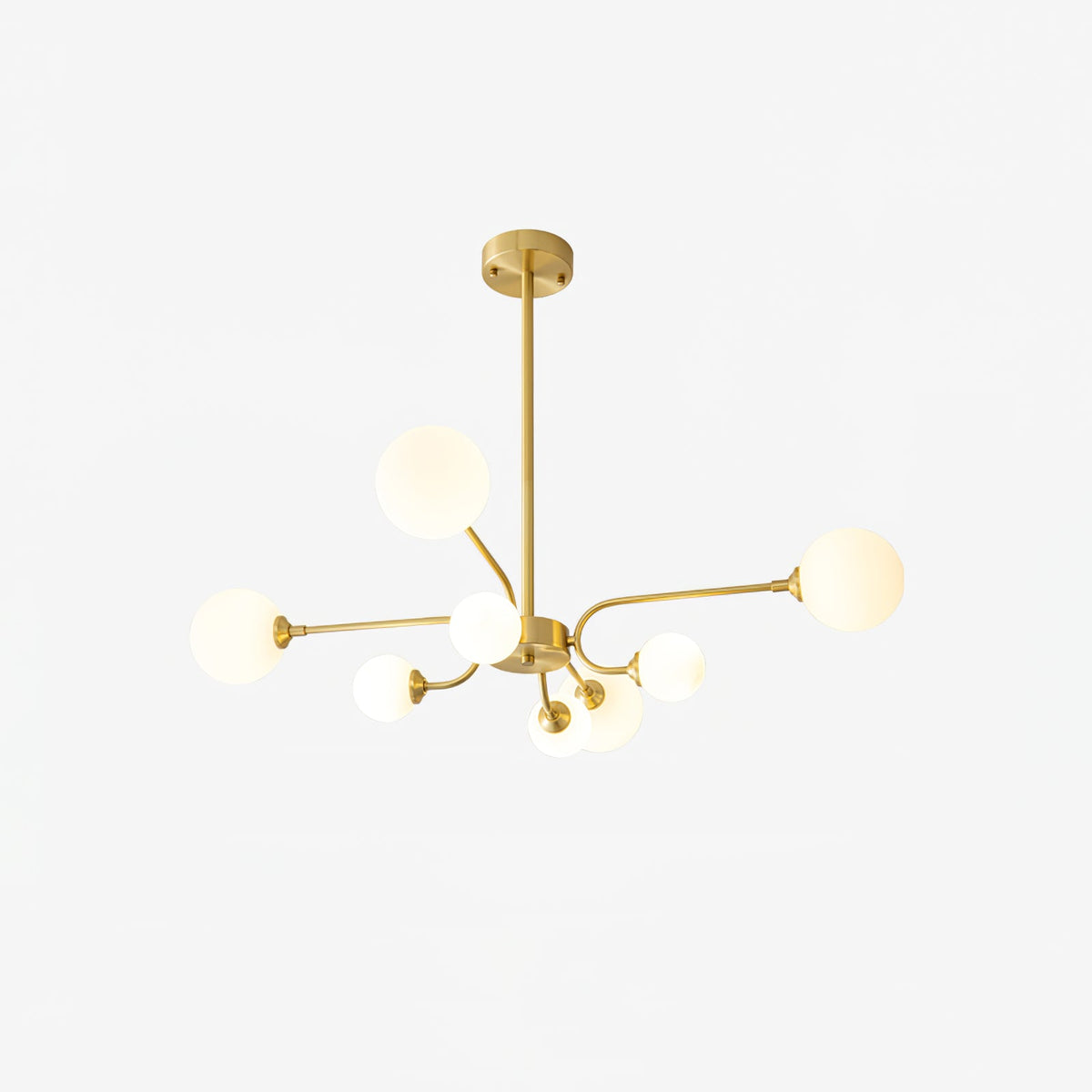 Balloon Ball Chandelier – Modern Gold Glass Pendant Light for Dining Room and Living Room