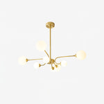 Balloon Ball Chandelier – Modern Gold Glass Pendant Light for Dining Room and Living Room