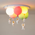 Frosted Balloon Combination Ceiling Lamp