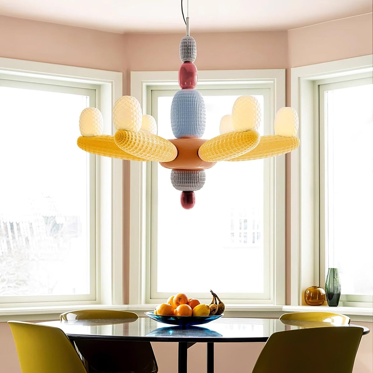 Balloons Chandelier – Modern Glass Pendant Light for Dining Room and Living Room
