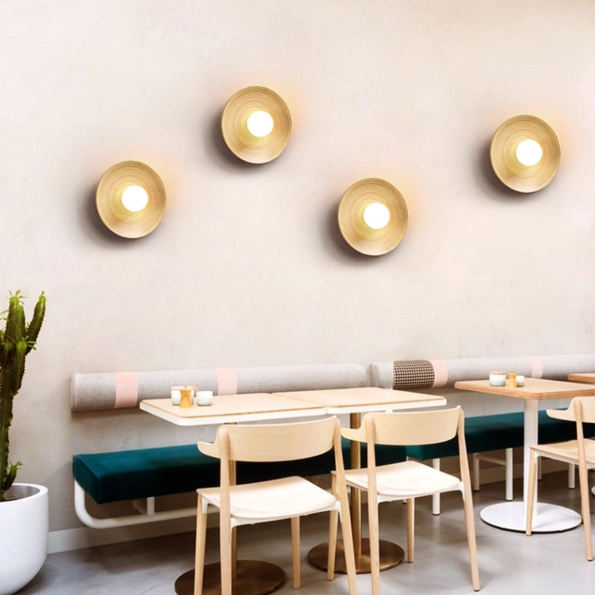Bamboo Aura Wall Sconce – Natural Bamboo & Metal Modern Lighting