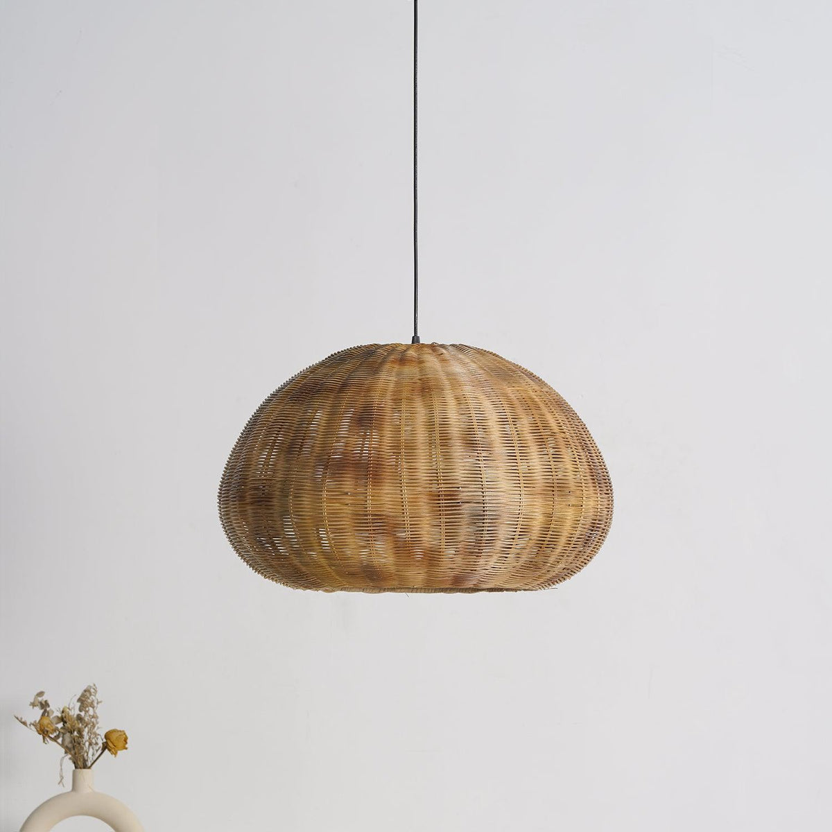 Bamboo Camden Pendant Light – Handwoven Coastal Ceiling Lamp for Dining & Living Spaces