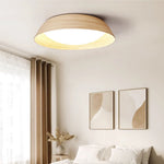 Bamboo Textured LED Flush Mount Ceiling Light for Modern Interiors