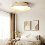 Bamboo Textured LED Flush Mount Ceiling Light for Modern Interiors