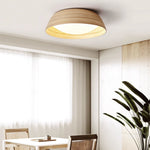 Bamboo Textured LED Flush Mount Ceiling Light for Modern Interiors