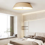 Bamboo Textured LED Flush Mount Ceiling Light for Modern Interiors