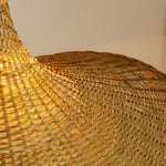Bamboo Weave Hat Pendant Light